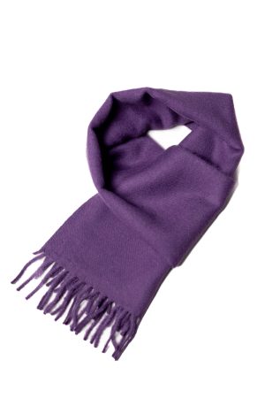 Baby Alpaca Scarf: Violet - Luxuriously Soft Scarf in Vibrant Violet Hue.