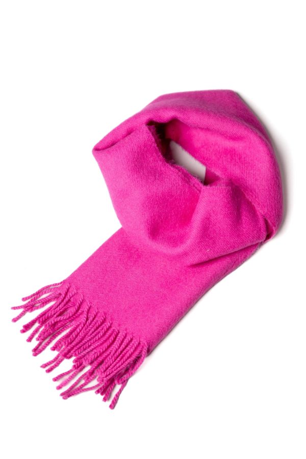 Baby Alpaca Scarf: Pink - A Luxurious and Elegant Pink Scarf.