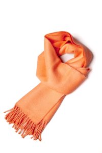 Baby Alpaca Scarf: Apricot Cream - A Luxurious Apricot Cream Scarf.